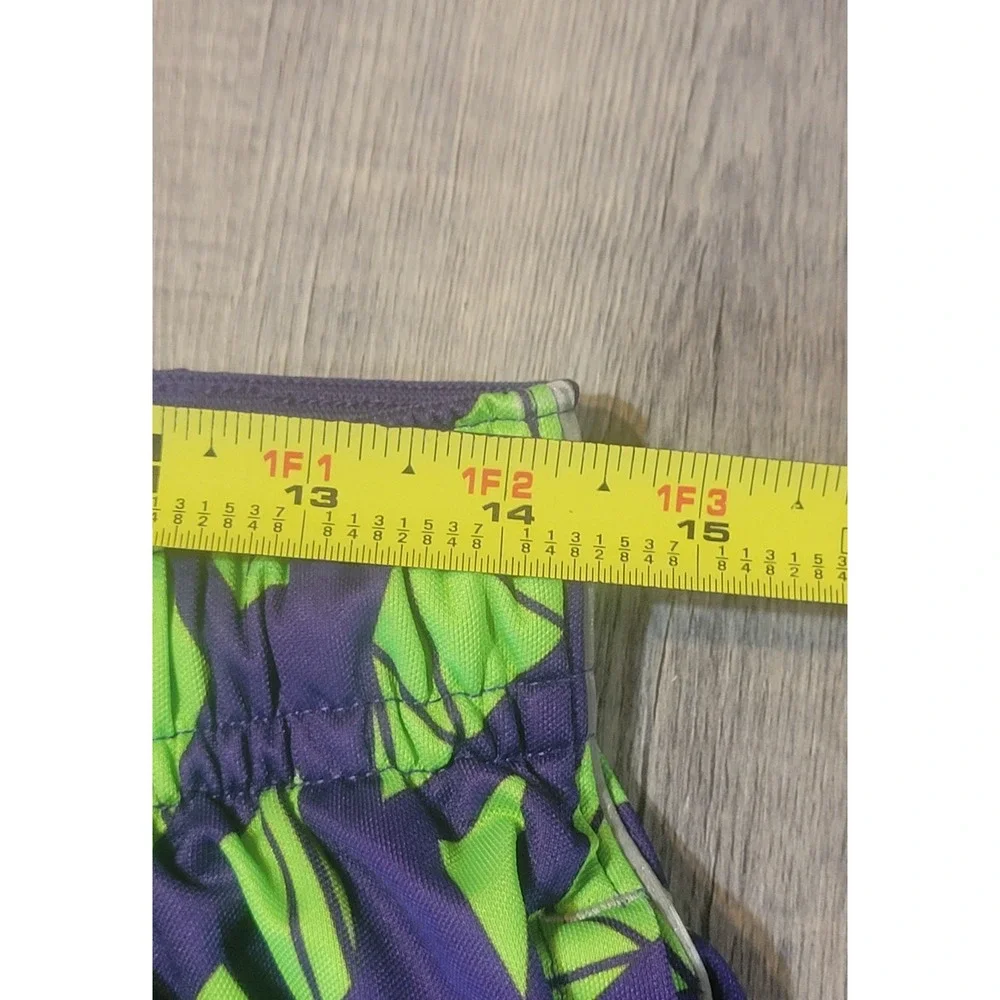 Nike Air Jordan Dri Fit Mens Large Geometric Purple Lime Green Basketball Shorts - Picture 10 of 12